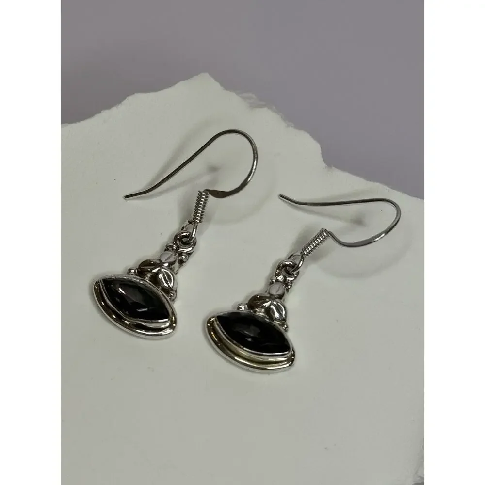 925 Sterling Silver Alexandrite Earrings Length 1.3 Inch